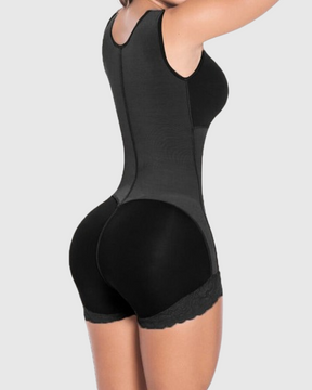 Damen-Ganzkörper-Shapewear PostpartumTummy Control Shaper Schlankheits-Fajas mit Reißverschluss