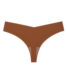 Damen Einteiliger Niedriger Taille Unterwäsche Eisseide Sexy Spurloser Tanga