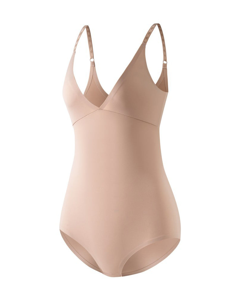 Nahtlose Triangel Shapewear Bodys mit V-Ausschnitt