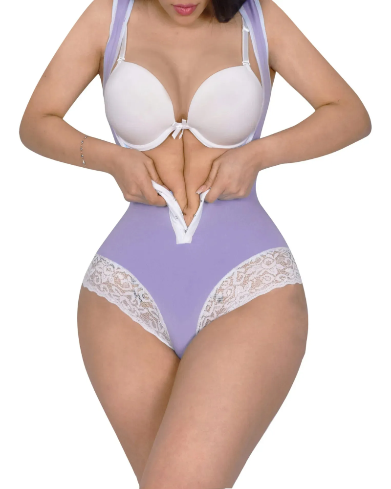 Body Shaper Schlankheits-Bauchkontrolle Fajas offene Brust-Shapewear