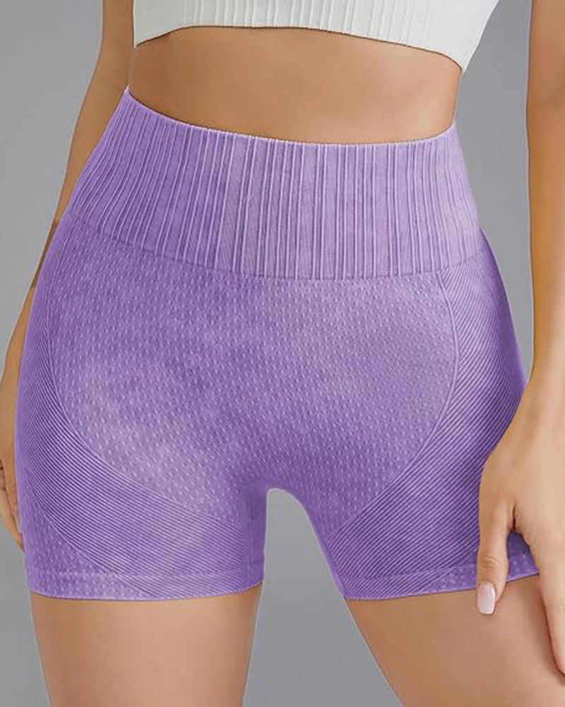 Damen Breite Taille Sexy Schnelltrocknende Atmungsaktive Yoga Shorts