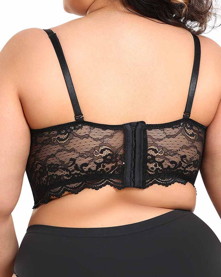 Push Up Figurformender BH mit Hohem Halt und Spitzenrücken
