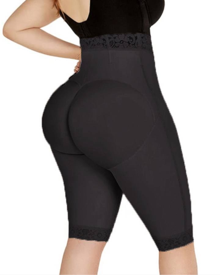 Shapshe® Doppelte Kompressions Knieshorts mit hoher Taille und Po Lifting