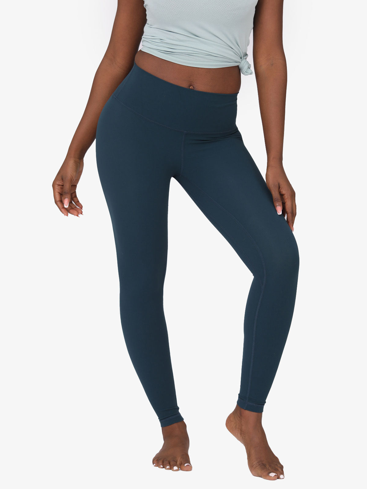 Nackte verkürzte Yoga Leggings mit hoher Taille und Po Lifter