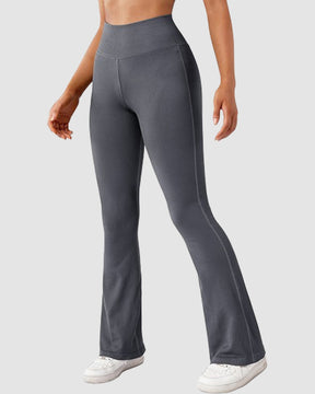 Gerippte Nahtlose Leggings Flared Hoher Taille Yogahose