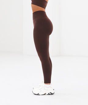 Nahtlose gerippte Kontur Leggings und Yoga Hose