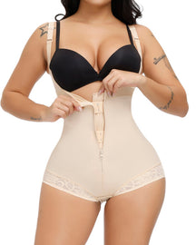 Feste Kontrolle Po-Lift Bauchkontrollierender Spitzen Body Shapewear