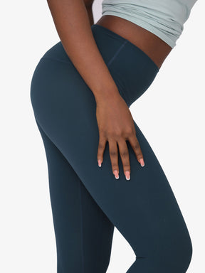 Nackte verkürzte Yoga Leggings mit hoher Taille und Po Lifter