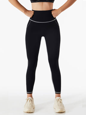 Damen Lässige Yoga Hose mit hoher Taille Hüftlift Fitness Hose bauchenge Sport Leggings