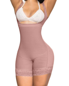 Bauchkontrolle offene Brust Po-Lifter-Bodys Shapewear