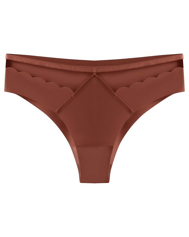 Damen lce Seide Nahtlos Solide Niedrige Taille Hohe Elastizität Sexy Dessous