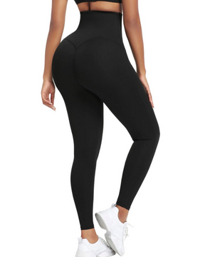 Hohe Kompressions Po Lifting Leggings mit breitem Bund