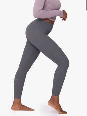 Nackte verkürzte Yoga Leggings mit hoher Taille und Po Lifter