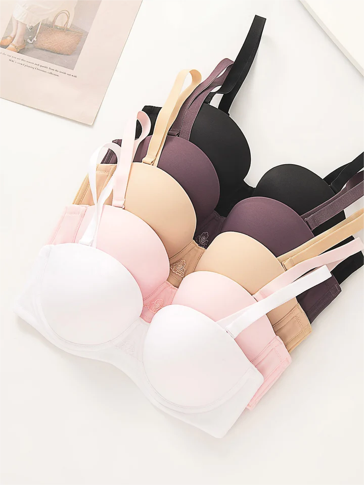 Weiß Trägerloser Push up Bügel BH Multiway Contour Große Größen