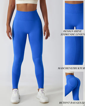 Nahtlose PO-Lift Strick Hoher Taille Atmungsaktiver Yoga Leggings