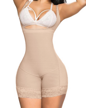 Bauchkontrolle offene Brust Po-Lifter-Bodys Shapewear