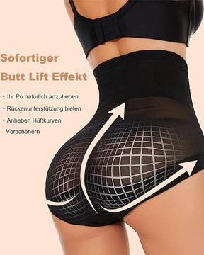 Bauchweg Shapewear Unterhosen Atmungsaktive Po-Lifter Dreieck Shorts mit Überkreuz Design