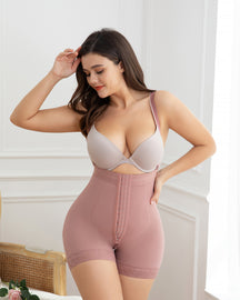 Shapewear für Damen hohe Taille Bauchkontrolle Po-Lifter RosyBrown